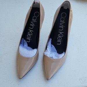 Calvin Klein nude heels